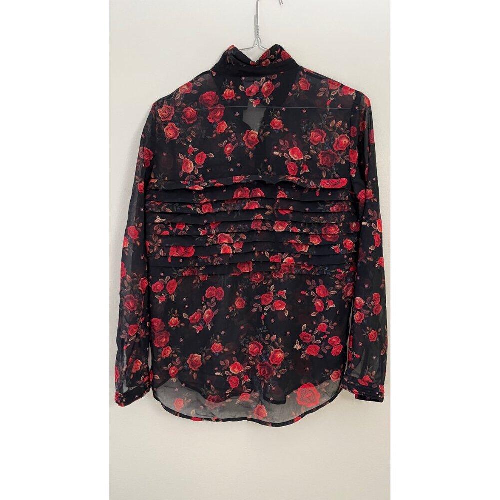 THE KOOPLES FLORAL BUTTON UP XXS - Picture 6 of 10